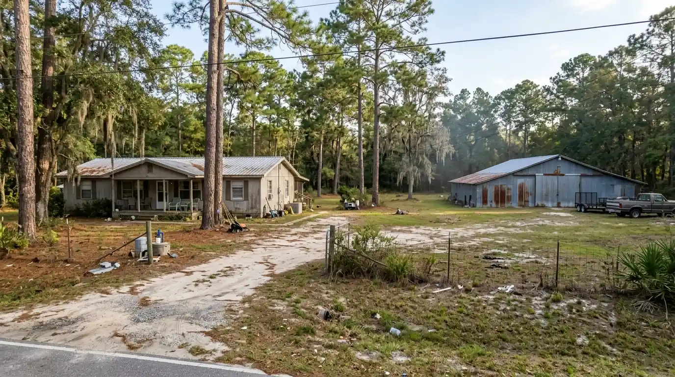 Rural home in Baker County, Florida